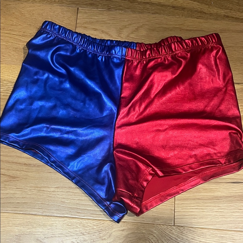 Harley Quinn Blue and Red Shorts